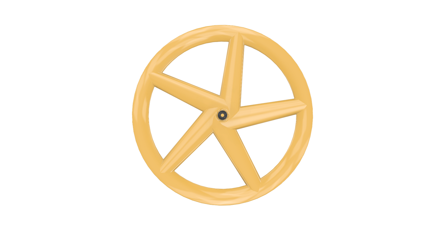 Polymer Bikes Track 5 Spoke Front Wheel Model: POLY-at-5 (Athebyne)