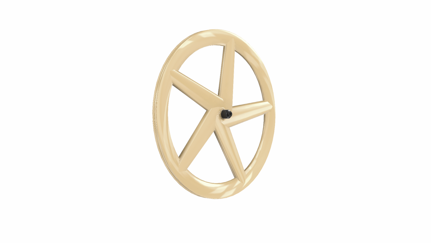Polymer Bikes Track 5 Spoke Front Wheel Model: POLY-at-5 (Athebyne)